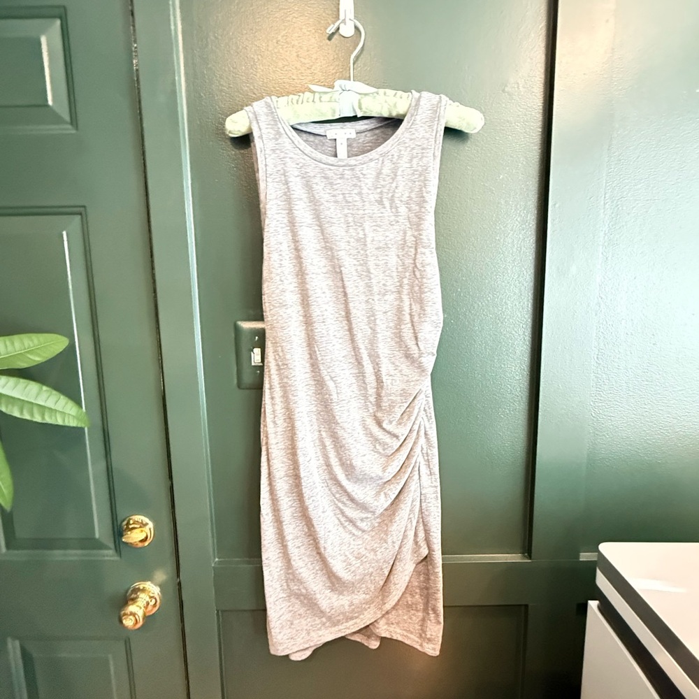 Leith Asymmetrical Gray Dress